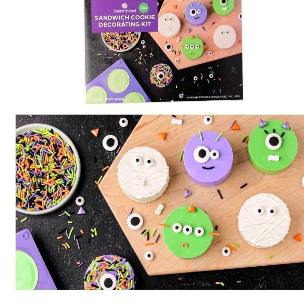 BOGO‎ Sweets Indeed Halloween Cookie Decorating Kit DIY Monster Oreo Mold Set